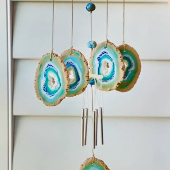 NEW Make Your Own Clay Geode Wind Chime DIY Craft Kit CHRISTMAS GIFT Stocking St - Picture 12 of 16